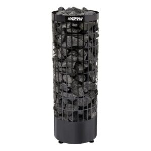 The Harvia Cilindro PC E Sauna Heater Black.