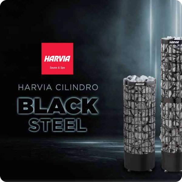 Harvia Cilindro PC E Electric Sauna Heater - Black Steel Brochure