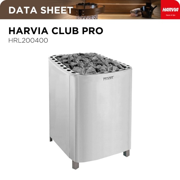 Harvia Club Profi L20 - Datasheet