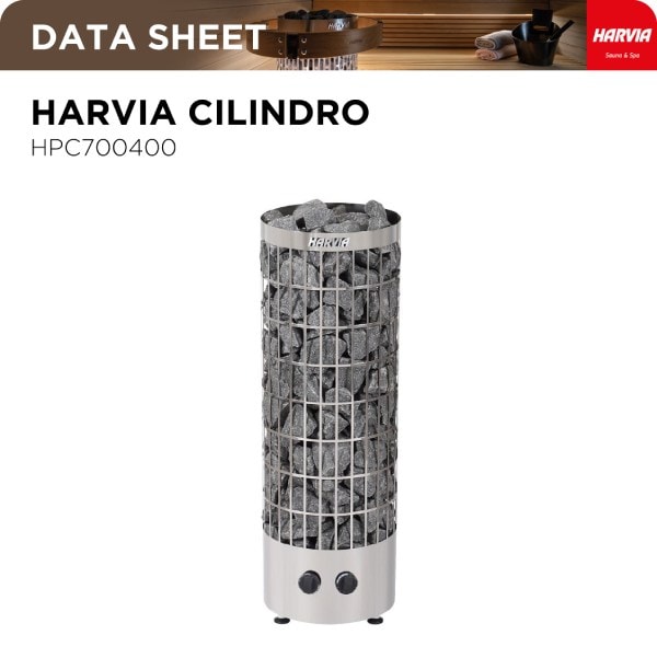 Harvia Cilindro PC70 – Datasheet