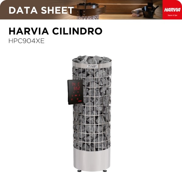 Harvia Cilindro PC90 XE - Datasheet