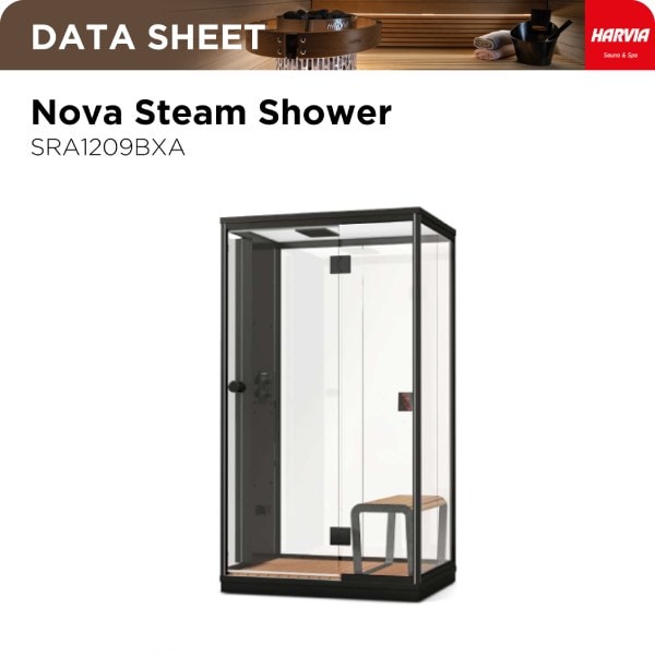 Harvia Steam Shower Cabin – Data Sheet