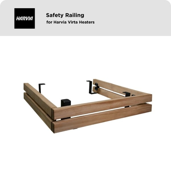 Safety Railing for Harvia Virta Heaters – Medium Black – User Manual