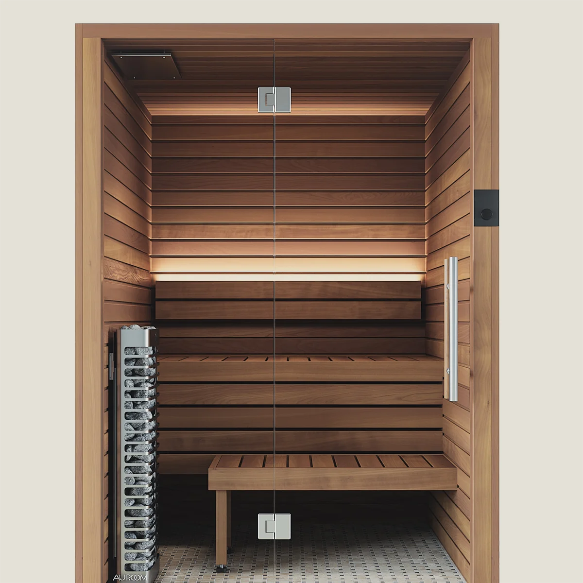Cala Indoor Sauna with Full Glass Front